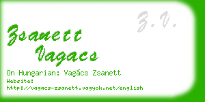 zsanett vagacs business card