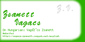 zsanett vagacs business card